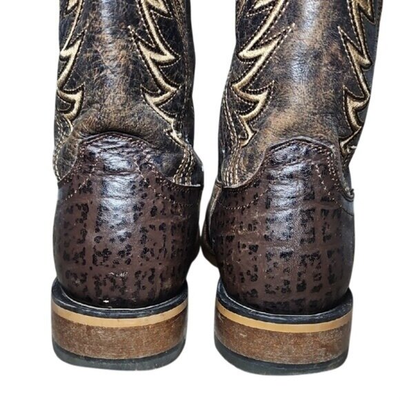 Ariat Slick Fork Western Cowboy Boots ATS Pro Size 8.5D Men\'s Leather Comfort main image 11